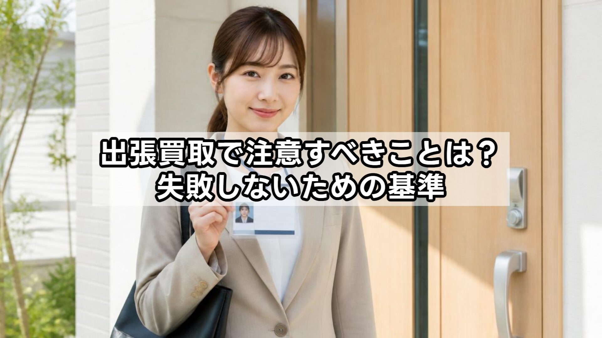 出張買取で注意すべきことは？失敗しないための基準