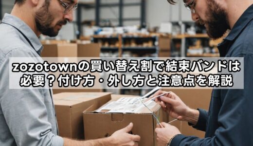 zozotownの買い替え割で結束バンドは必要？付け方・外し方と注意点を解説