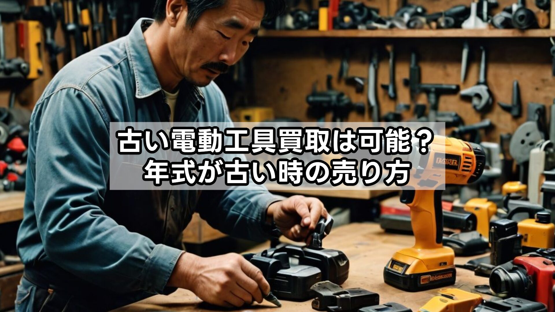 古い電動工具買取は可能？年式が古い時の売り方