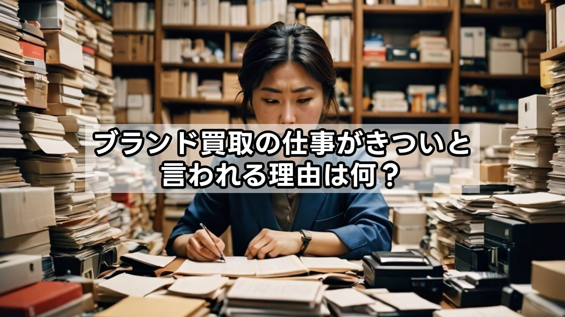 ブランド買取の仕事がきついと言われる理由は何？