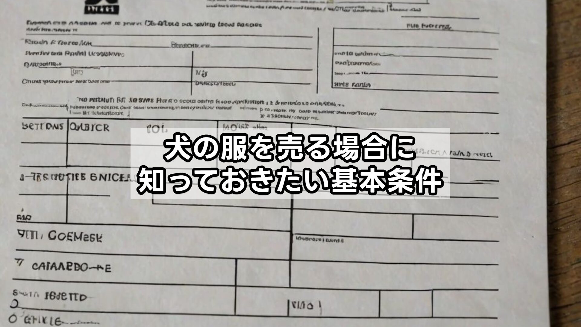 犬の服を売る場合に知っておきたい基本条件