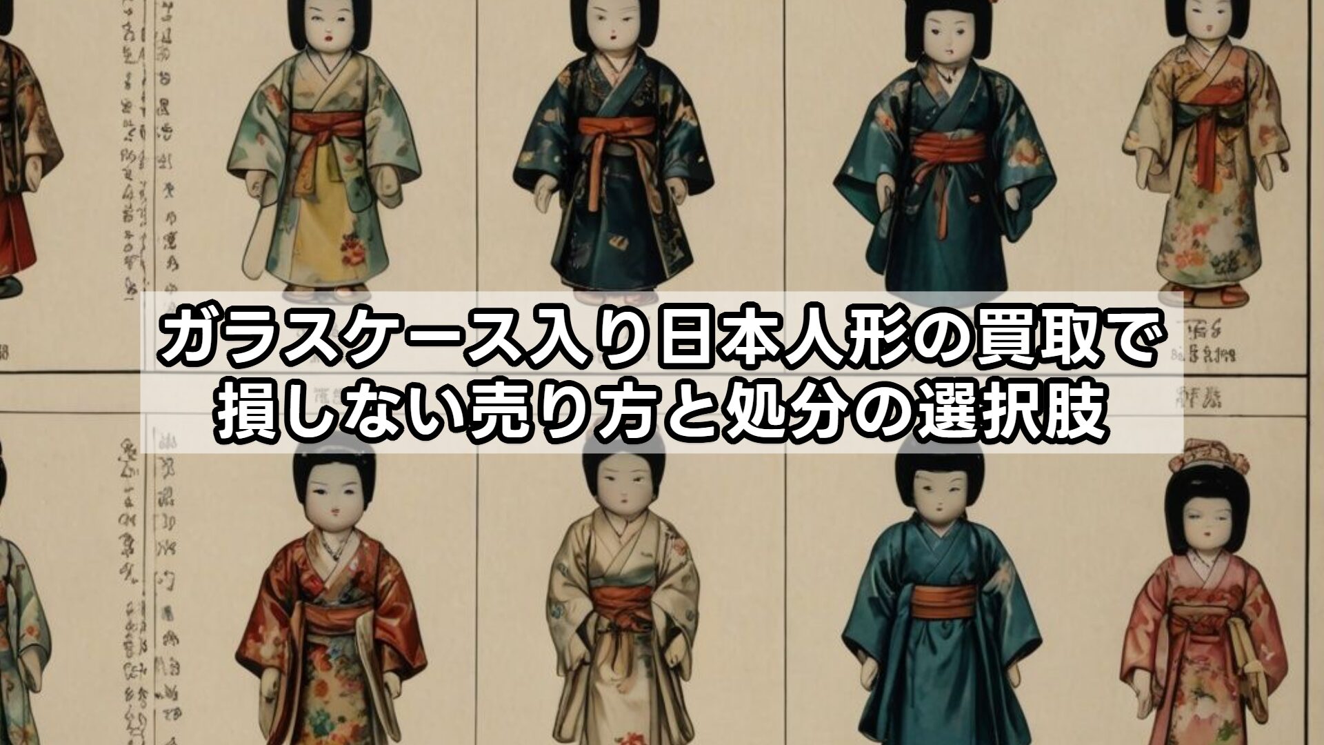 ガラスケース入り日本人形の買取で損しない売り方と処分の選択肢
