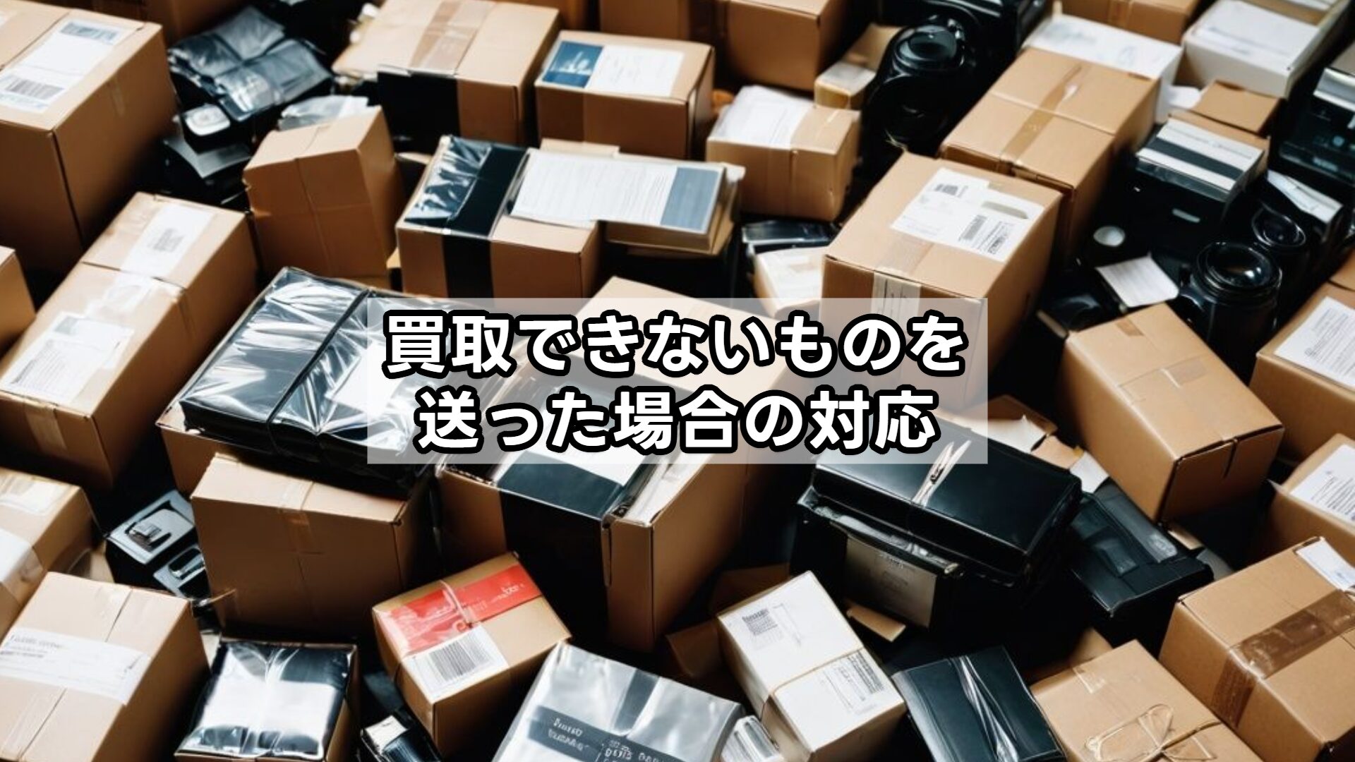 買取できないものを送った場合の対応