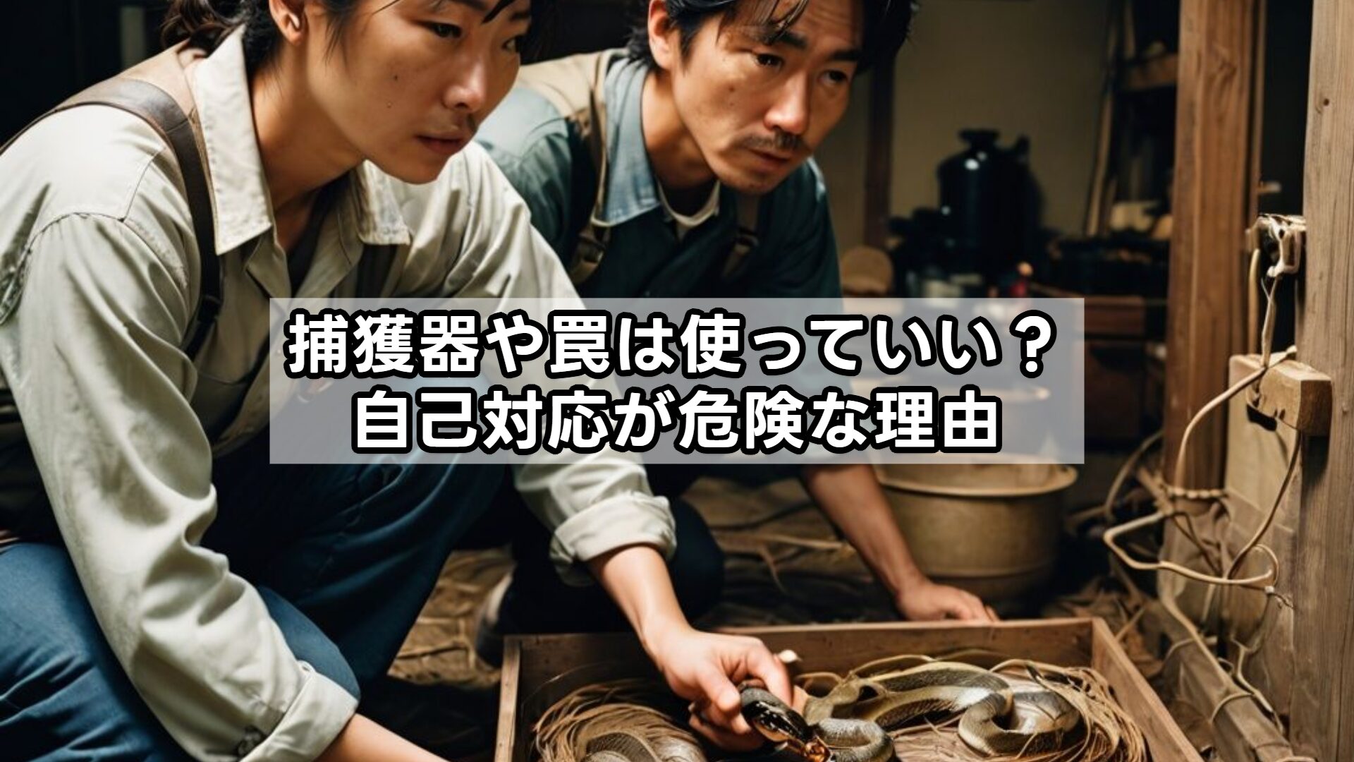 捕獲器や罠は使っていい?自己対応が危険な理由