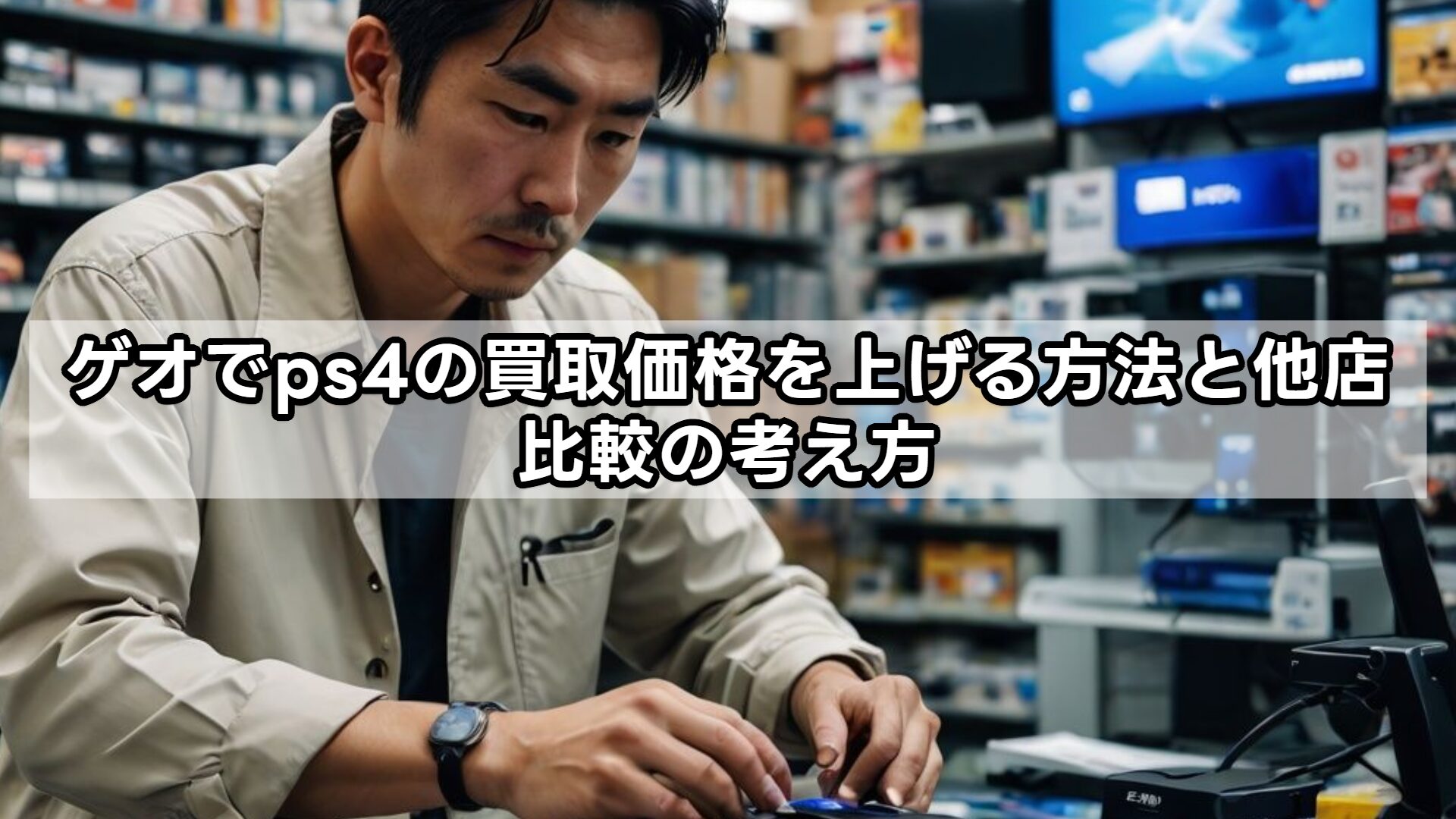 ゲオでps4の買取価格を上げる方法と他店比較の考え方
