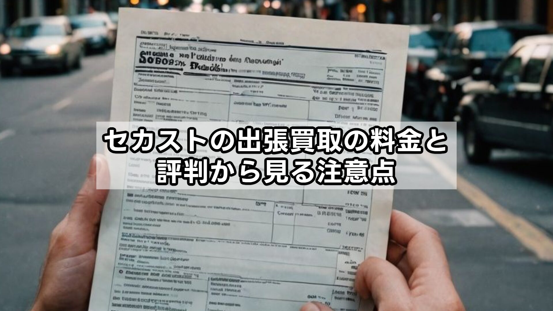 セカストの出張買取の料金と評判から見る注意点