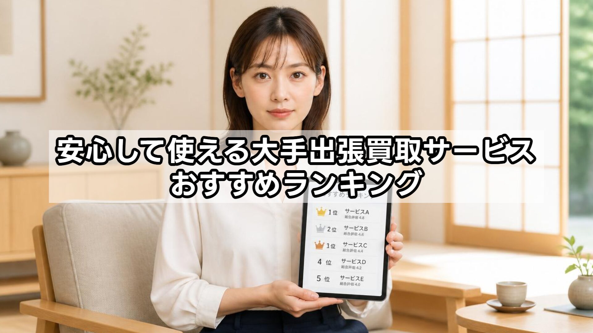 安心して使える大手出張買取サービス おすすめランキング