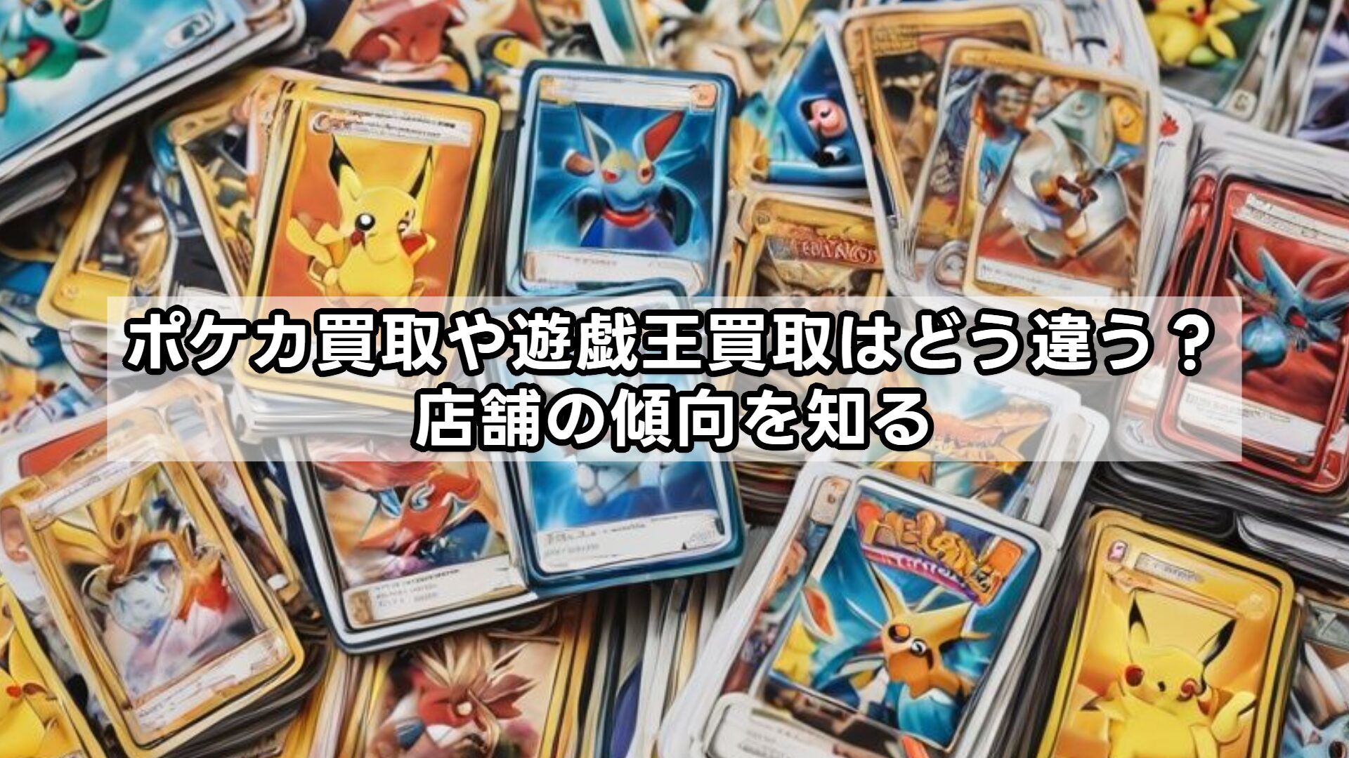 ポケカ買取や遊戯王買取はどう違う？店舗の傾向を知る