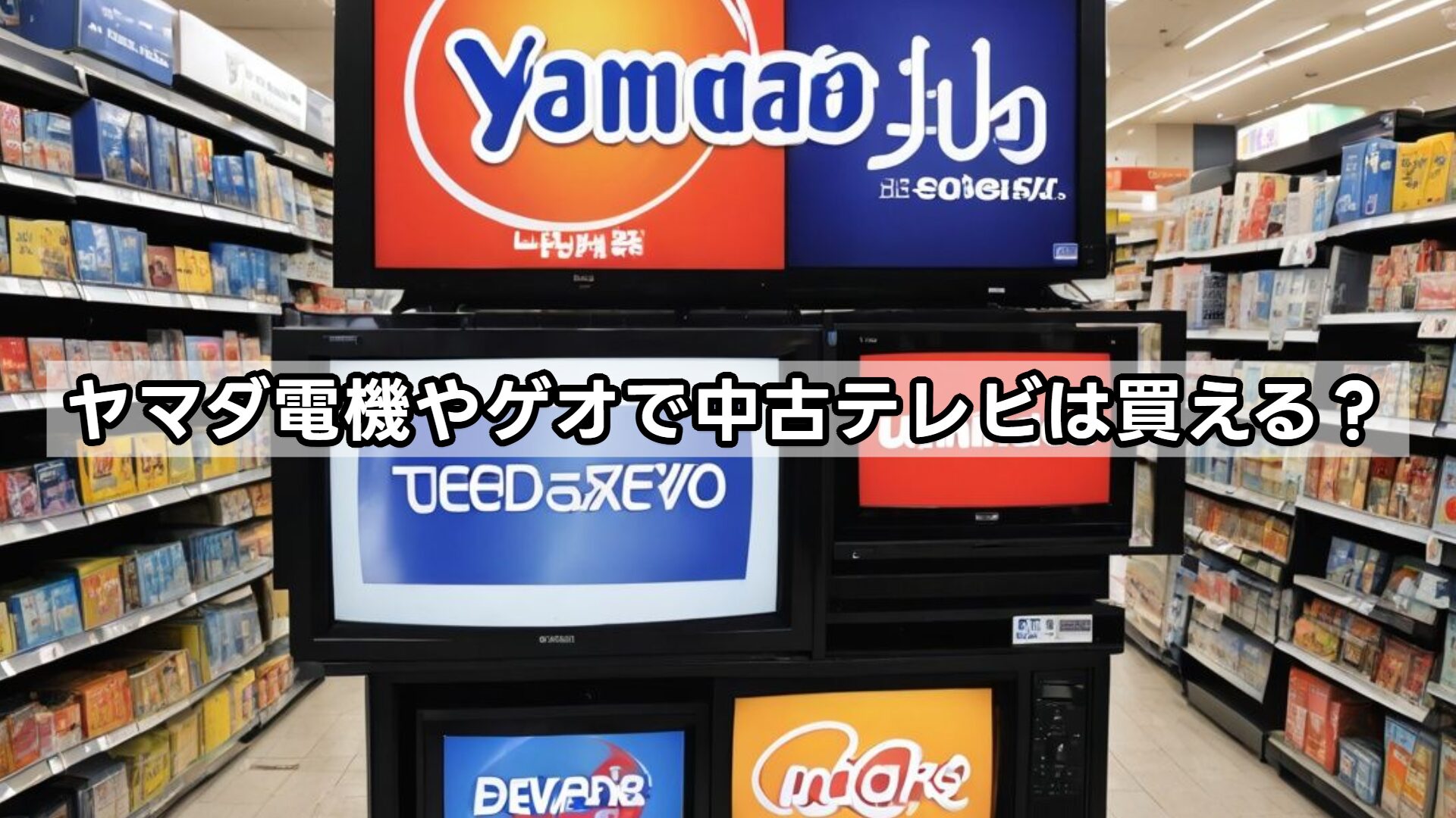ヤマダ電機やゲオで中古テレビは買える？