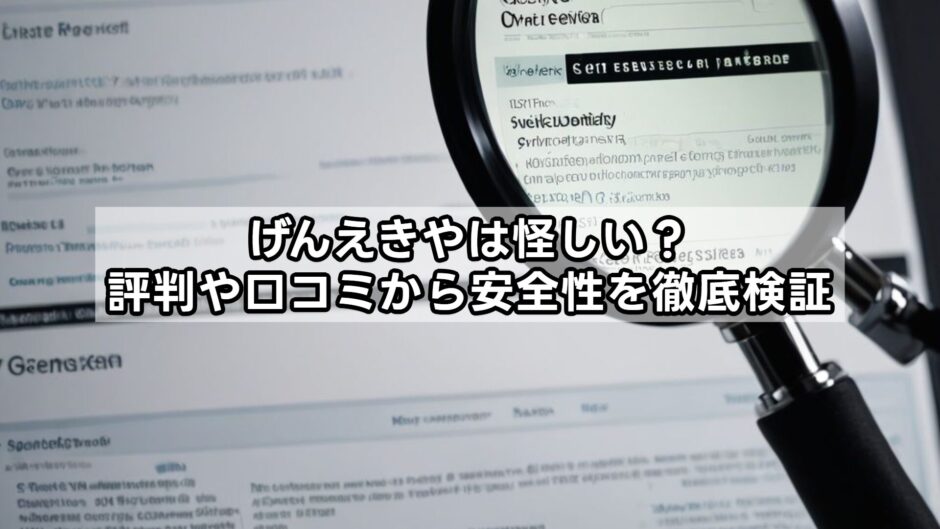 げんえきやは怪しい？評判や口コミから安全性を徹底検証