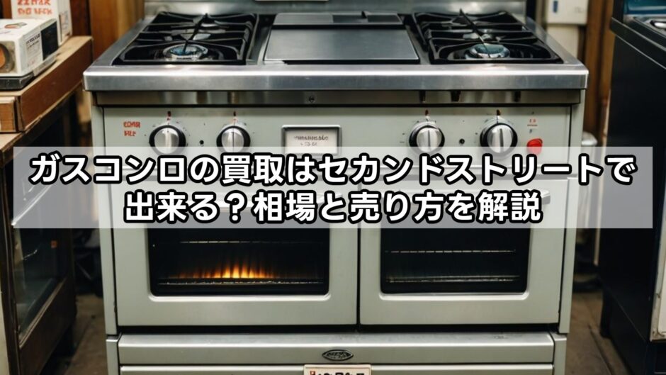ガスコンロの買取はセカンドストリートで出来る？相場と売り方を解説