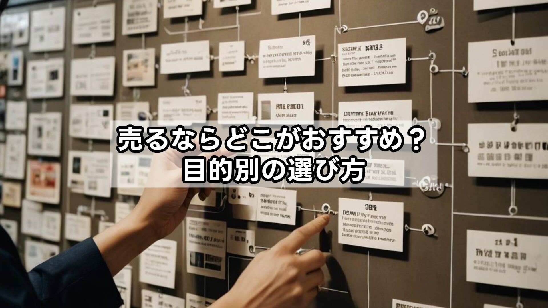 売るならどこがおすすめ？目的別の選び方
