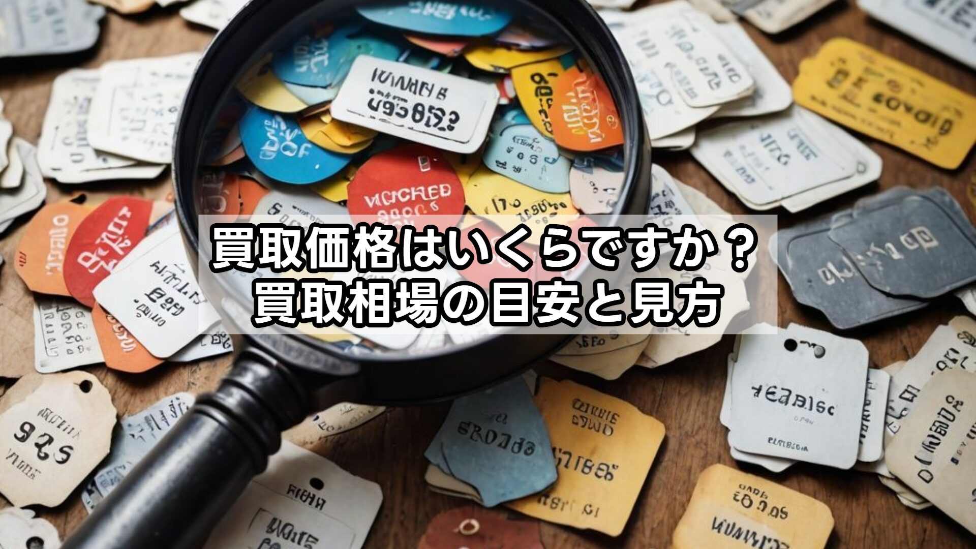 買取価格はいくらですか?買取相場の目安と見方
