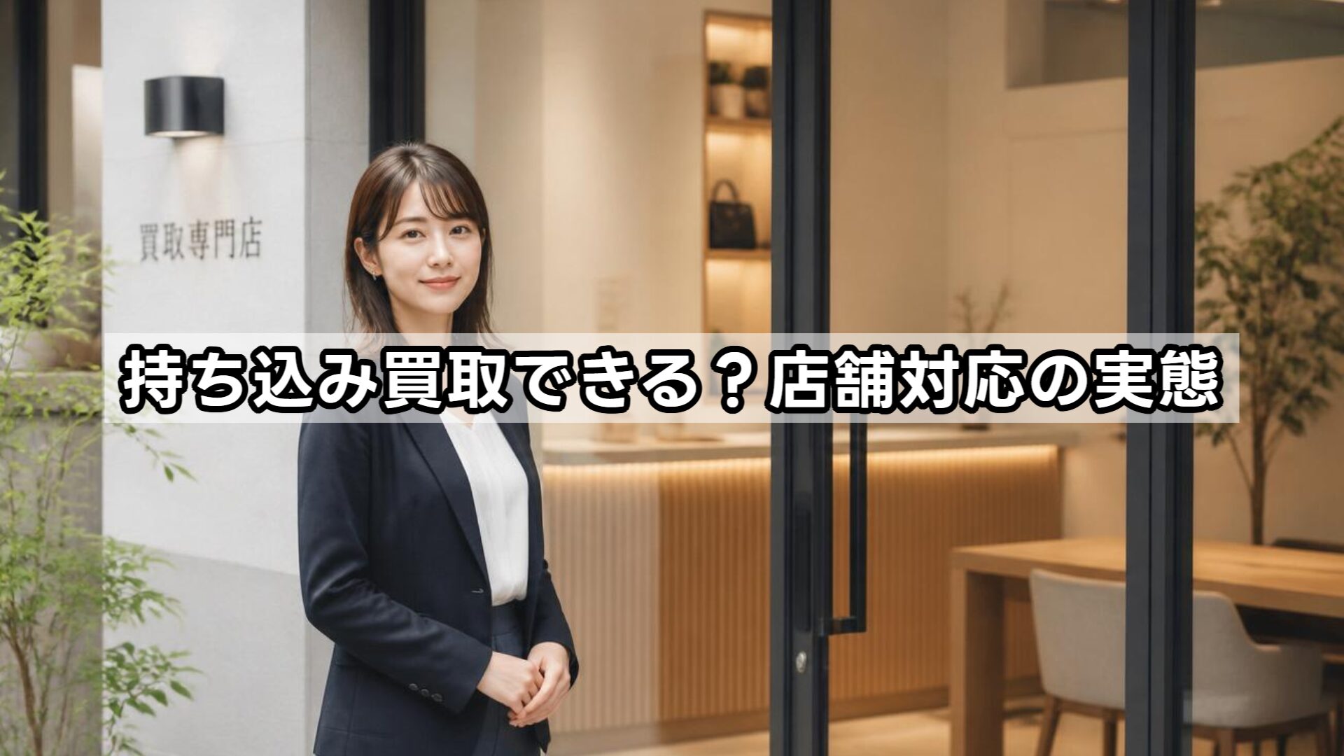 持ち込み買取できる？店舗対応の実態