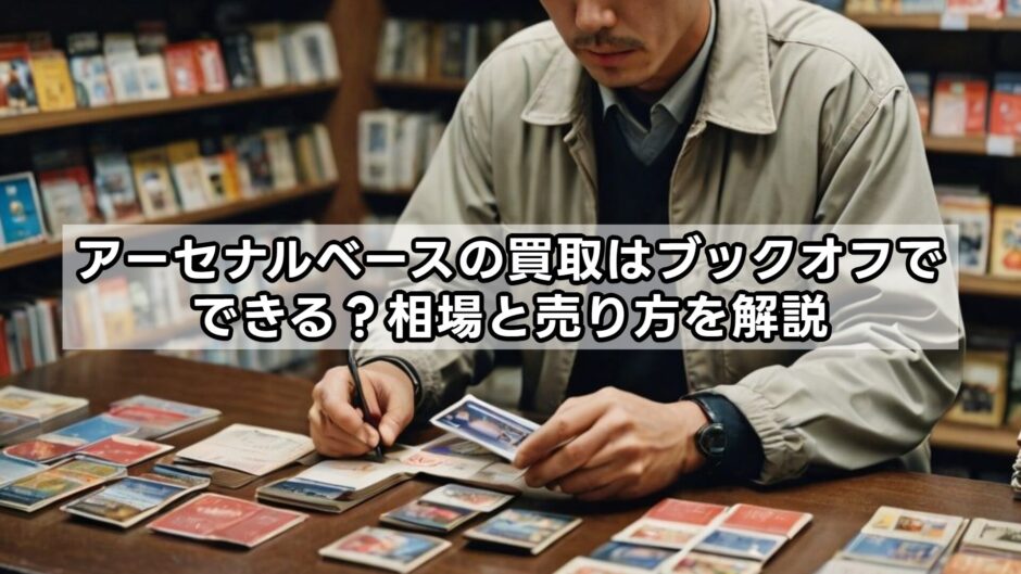 アーセナルベースの買取はブックオフでできる？相場と売り方を解説