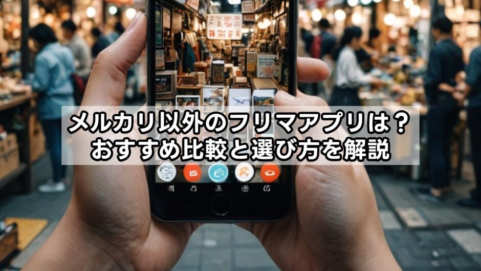 メルカリ以外のフリマアプリは？おすすめ比較と選び方を解説
