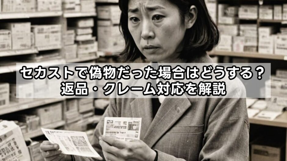 セカストで偽物だった場合はどうする？返品・クレーム対応を解説