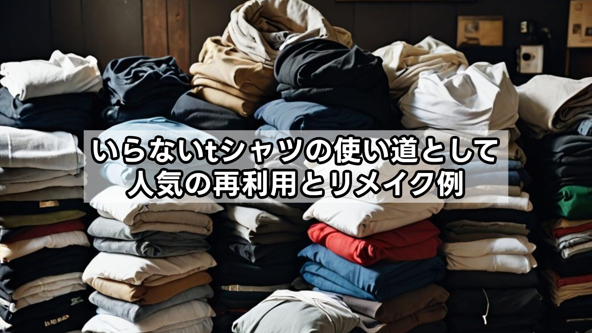 いらないtシャツの使い道として人気の再利用とリメイク例
