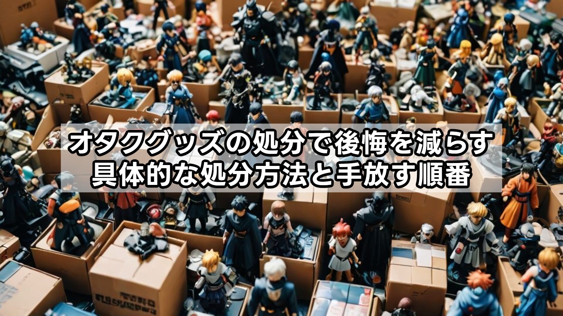 オタクグッズの処分で後悔を減らす具体的な処分方法と手放す順番