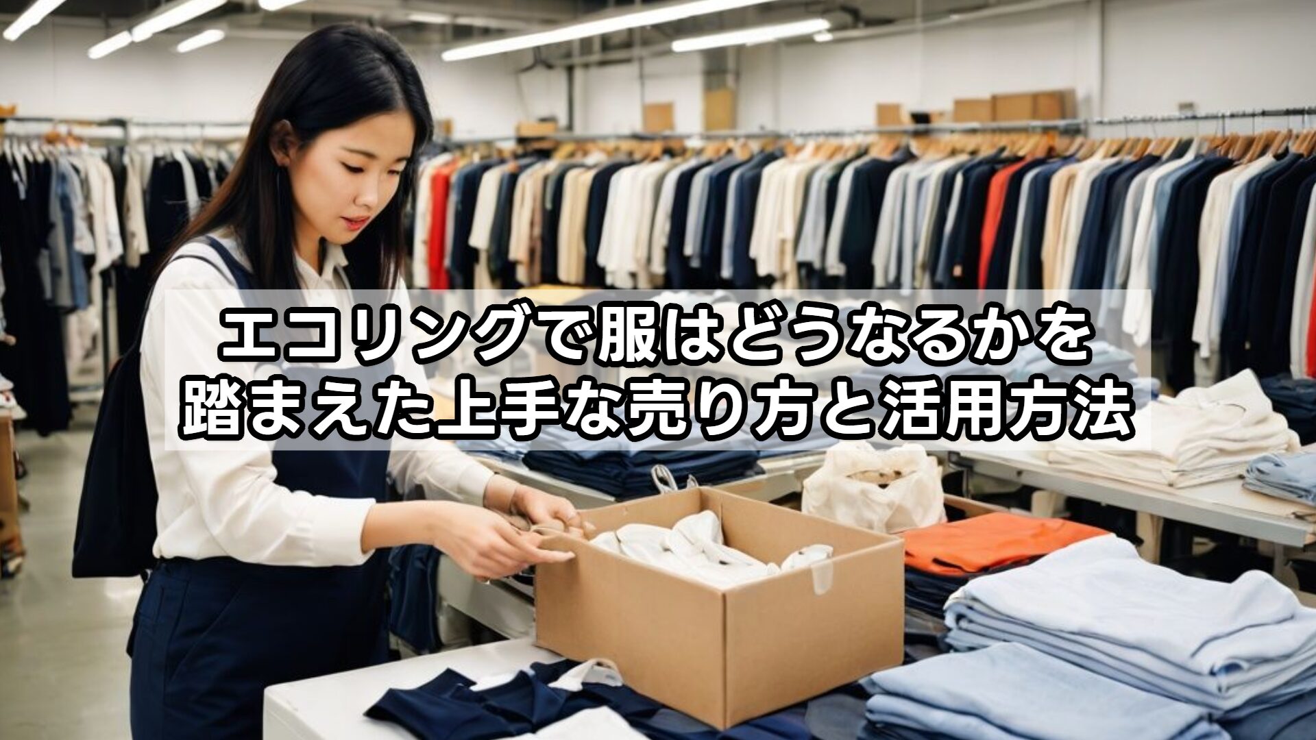 エコリングで服はどうなるかを踏まえた上手な売り方と活用方法