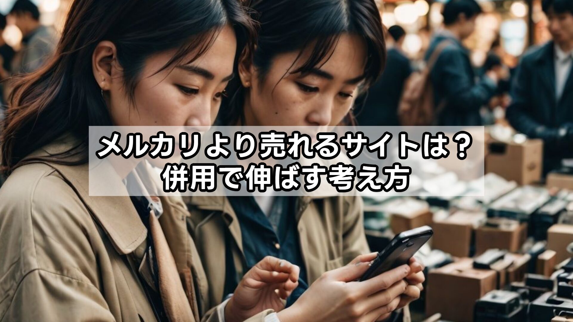 メルカリより売れるサイトは？併用で伸ばす考え方