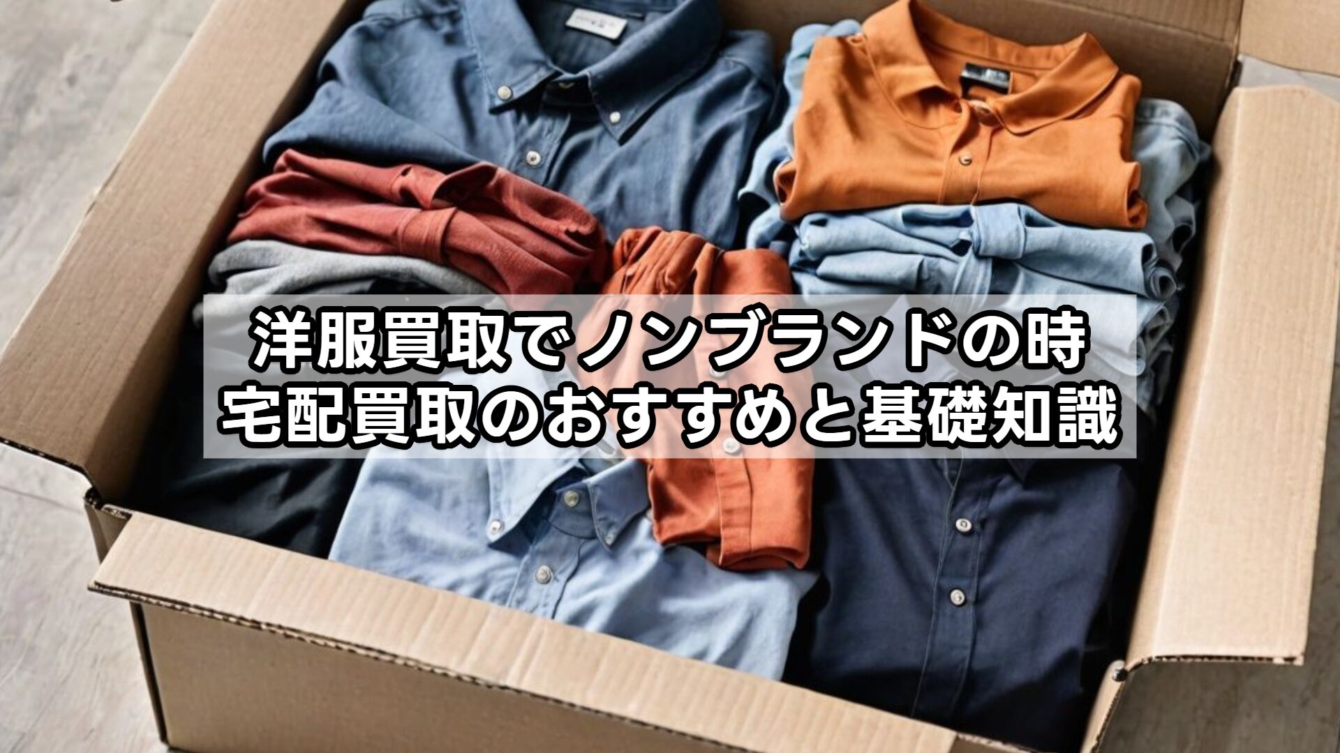 洋服買取でノンブランドの時、宅配買取のおすすめと基礎知識