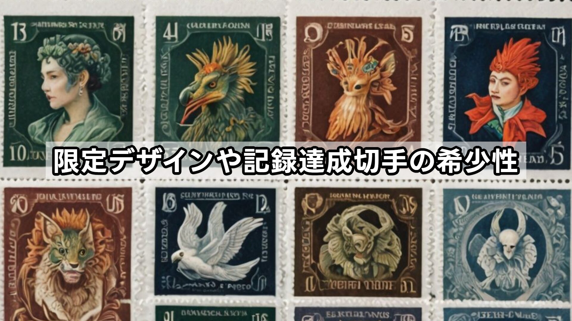 限定デザインや記録達成切手の希少性