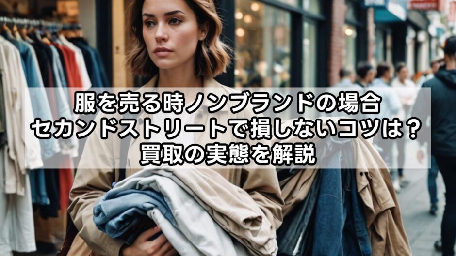 服を売る時ノンブランドの場合｜セカンドストリートで損しないコツは？買取の実態を解説