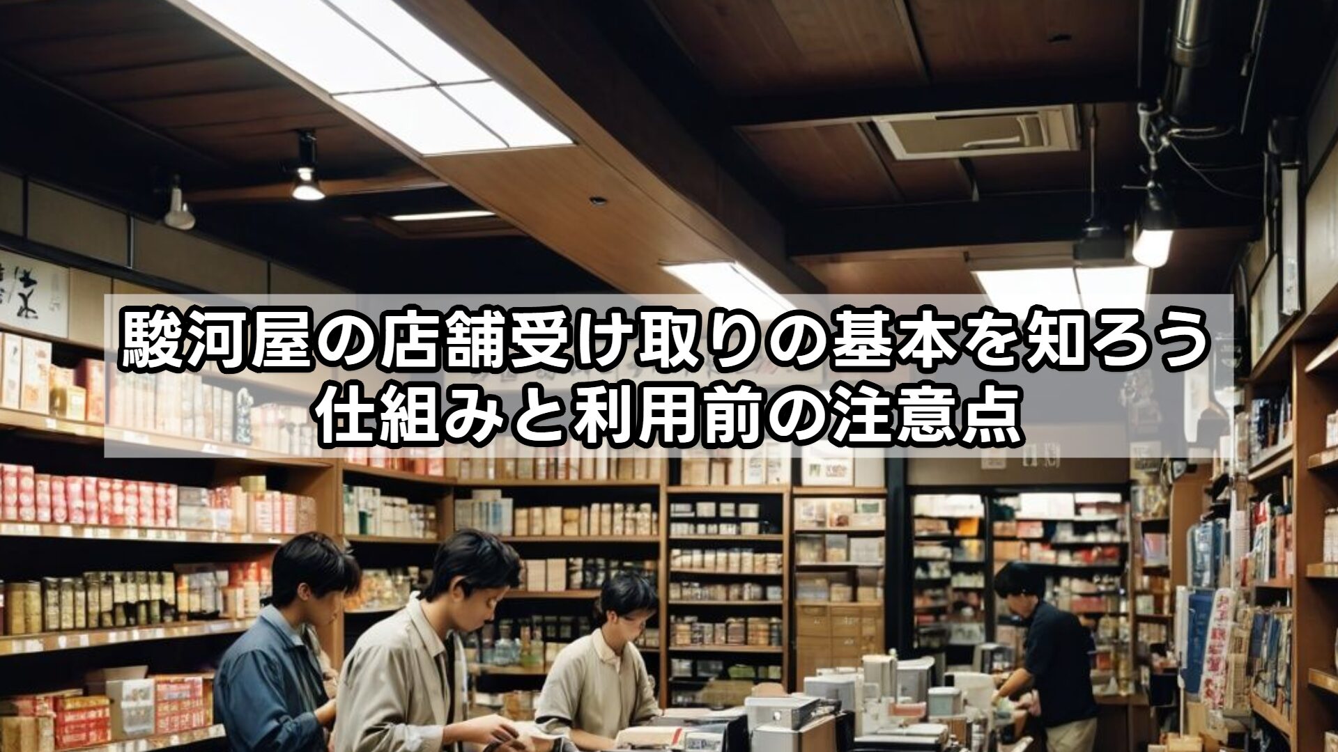 駿河屋の店舗受け取りの基本を知ろう｜仕組みと利用前の注意点