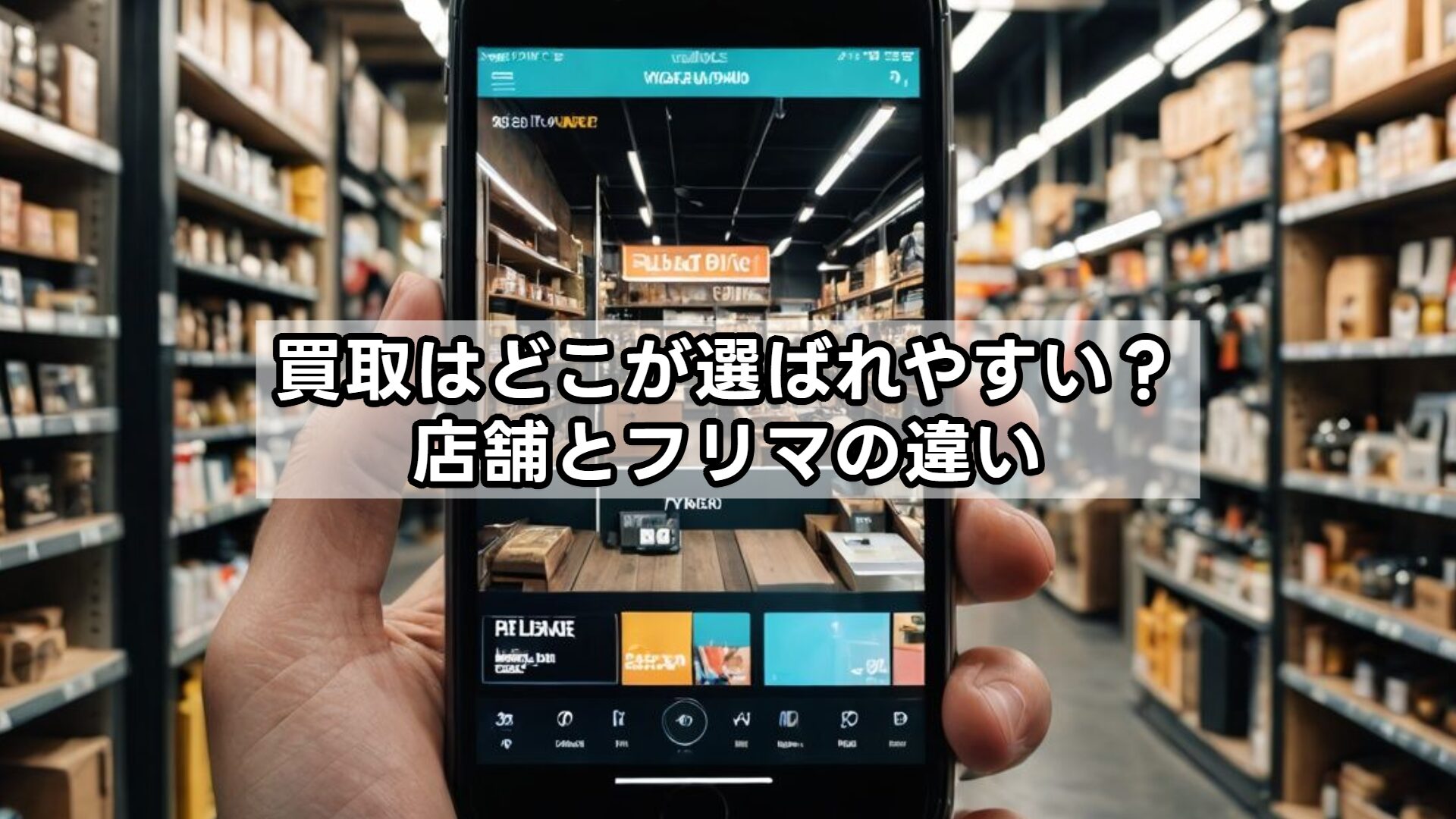 買取はどこが選ばれやすい？店舗とフリマの違い