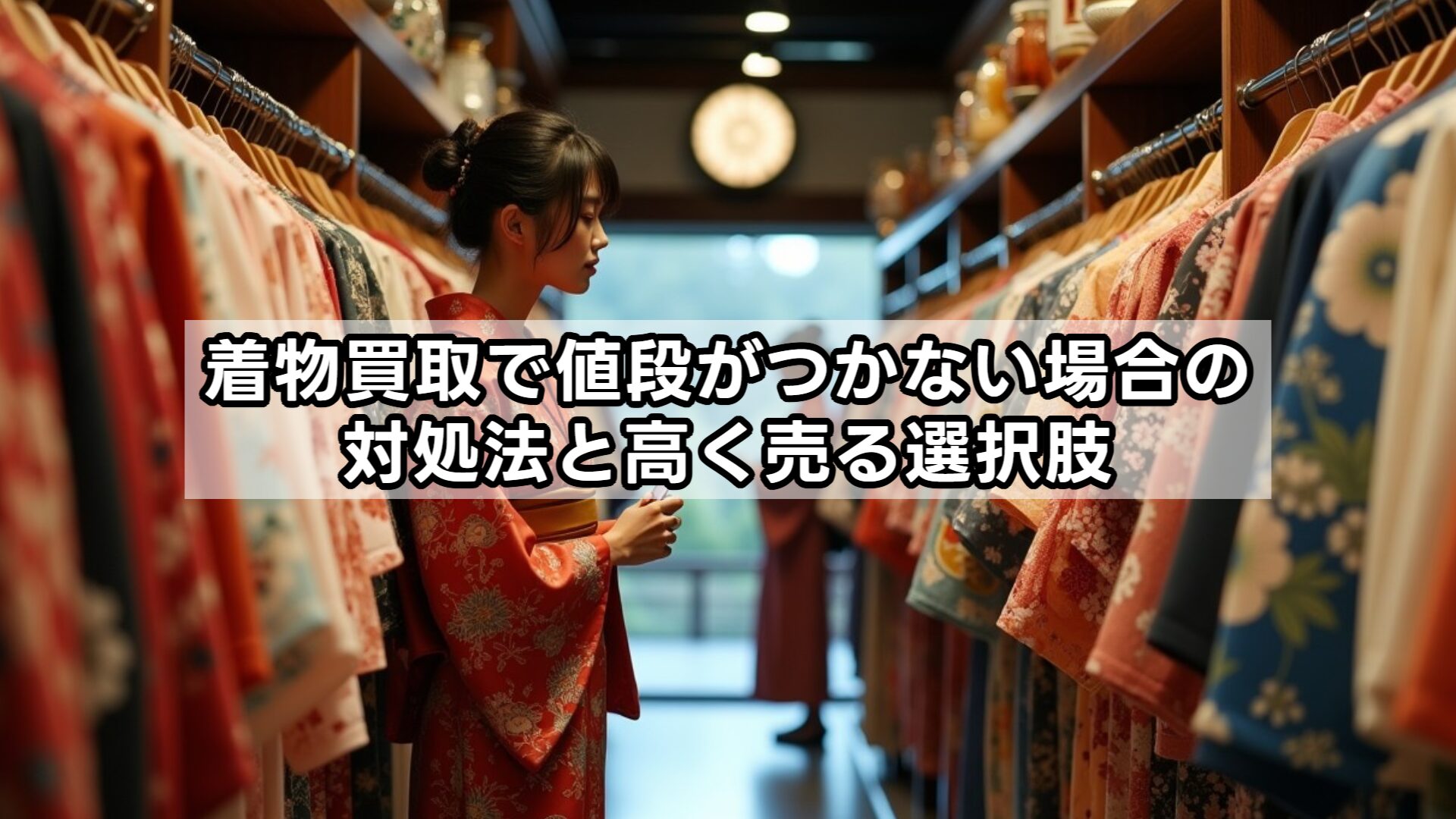 着物買取で値段がつかない場合の対処法と高く売る選択肢