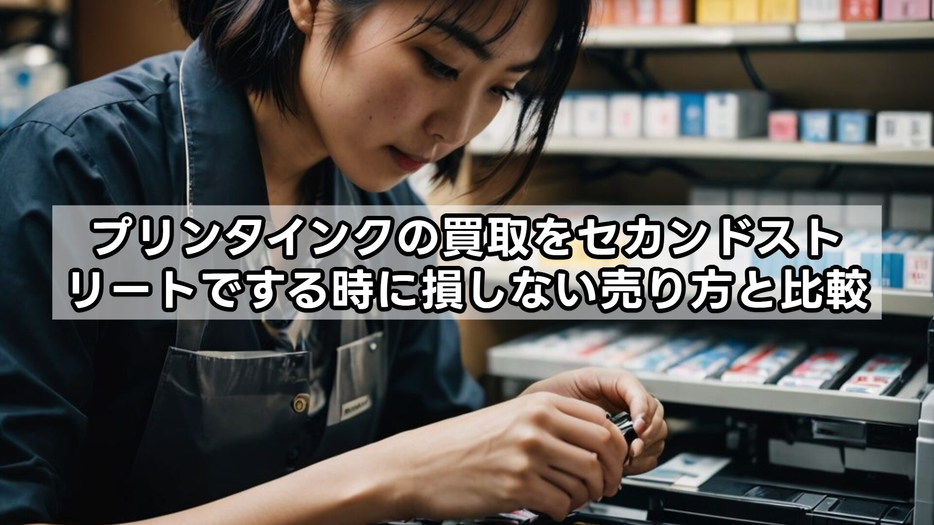 プリンタインクの買取をセカンドストリートでする時に損しない売り方と比較