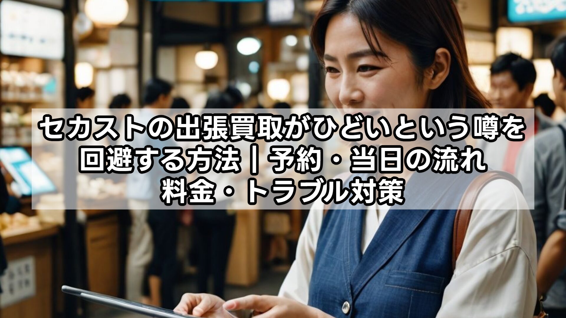 セカストの出張買取がひどいという噂を回避する方法|予約・当日の流れ・料金・トラブル対策