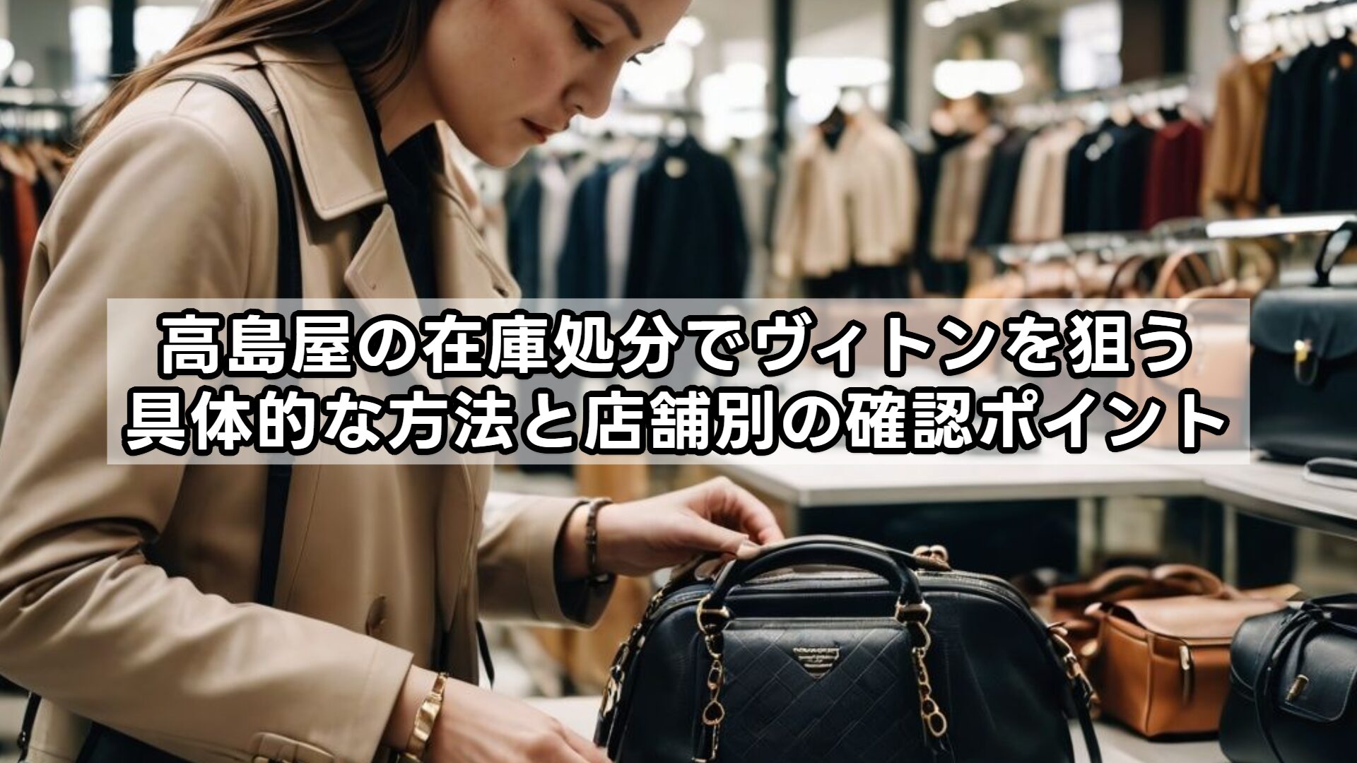 高島屋の在庫処分でヴィトンを狙う具体的な方法と店舗別の確認ポイント