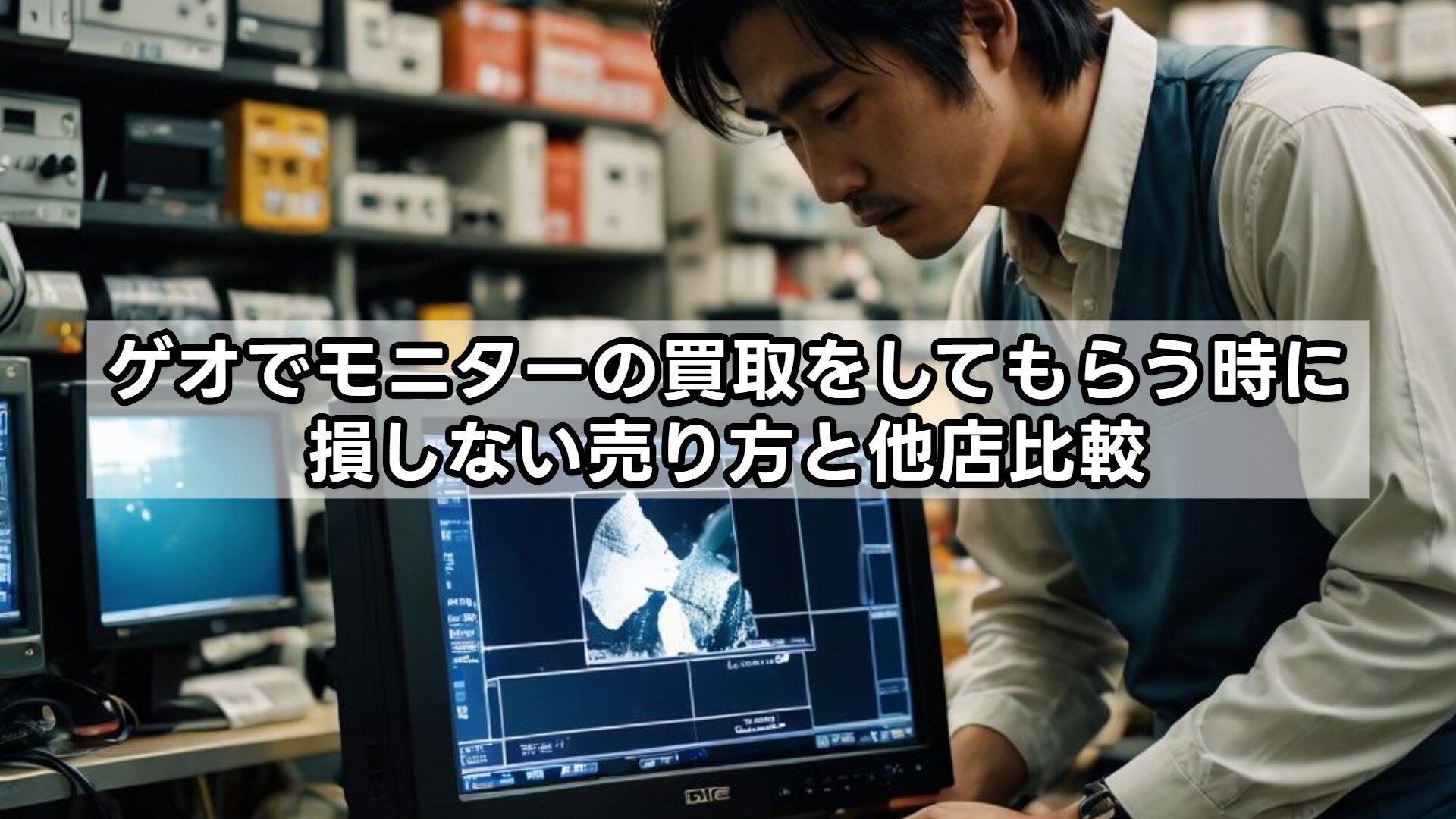 ゲオでモニターの買取をしてもらう時に損しない売り方と他店比較