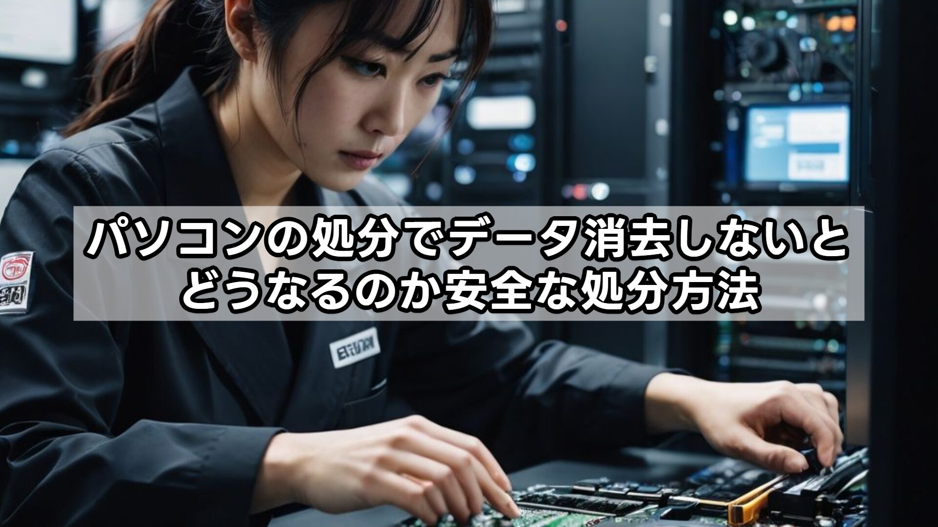 パソコンの処分でデータ消去しないとどうなるのか安全な処分方法