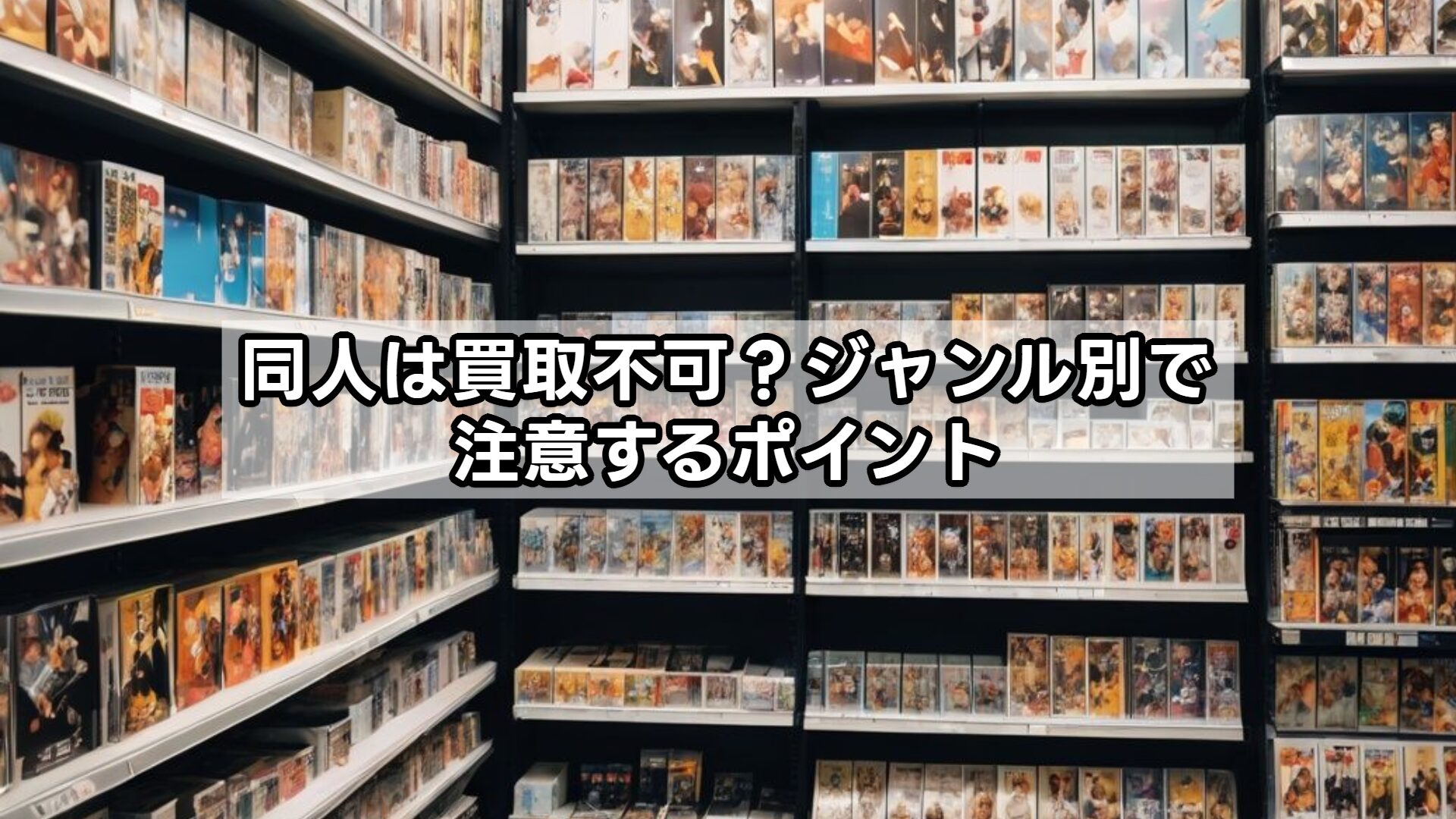 同人は買取不可？ジャンル別で注意するポイント