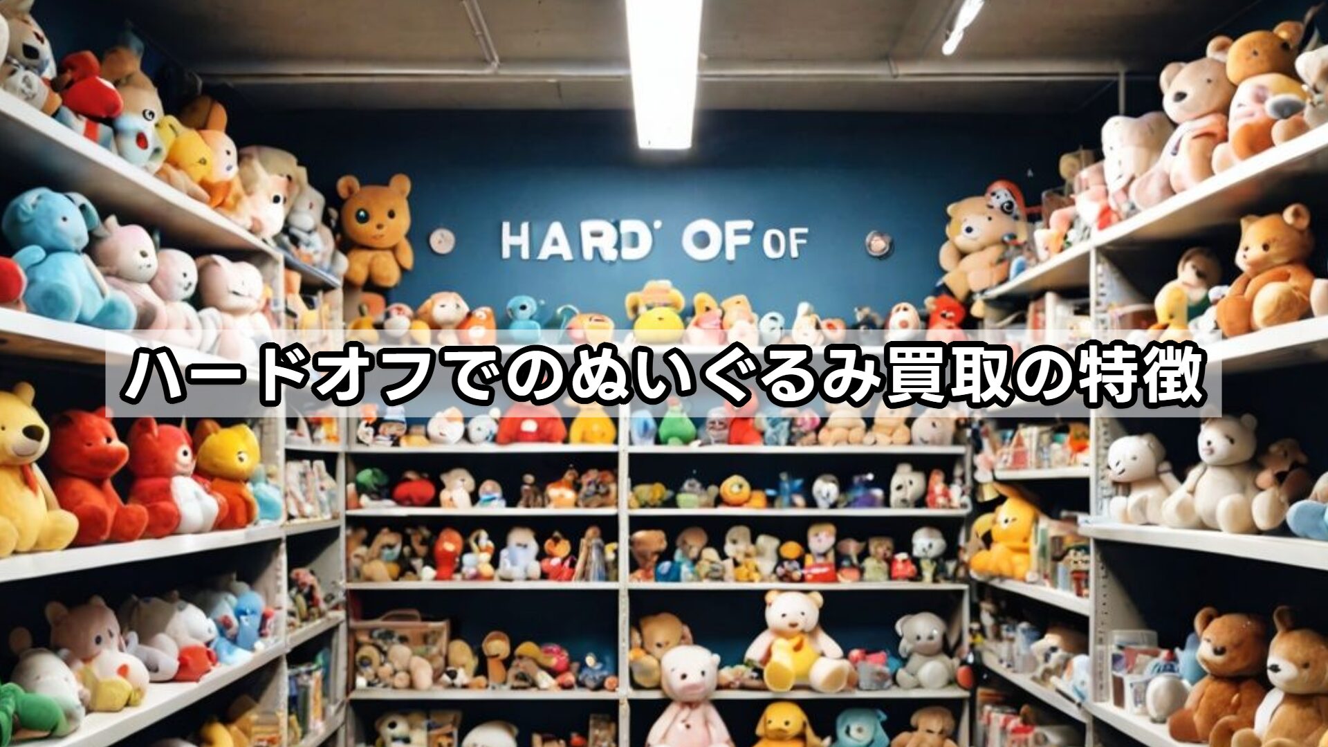 ハードオフでのぬいぐるみ買取の特徴