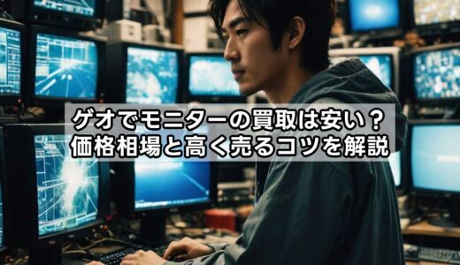 ゲオでモニターの買取は安い？価格相場と高く売るコツを解説