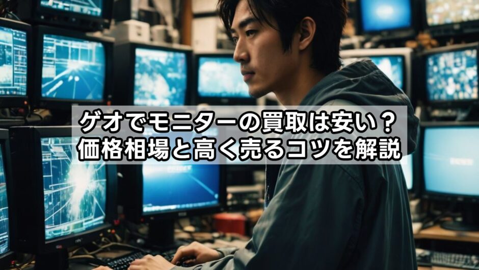 ゲオでモニターの買取は安い？価格相場と高く売るコツを解説