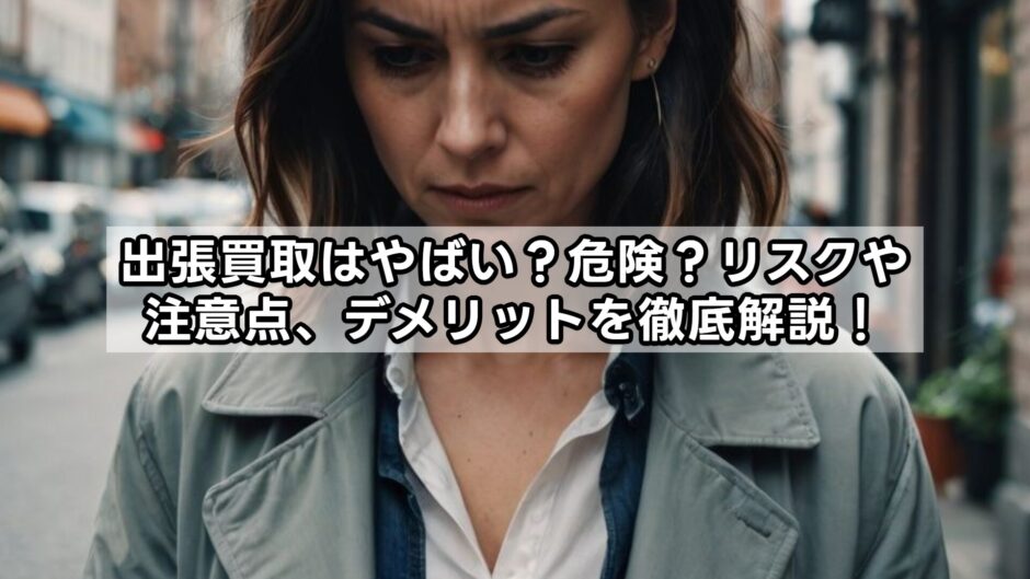 出張買取はやばい？危険？リスクや注意点、デメリットを徹底解説！