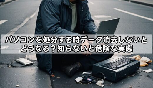 パソコンを処分する時データ消去しないとどうなる？知らないと危険な実態