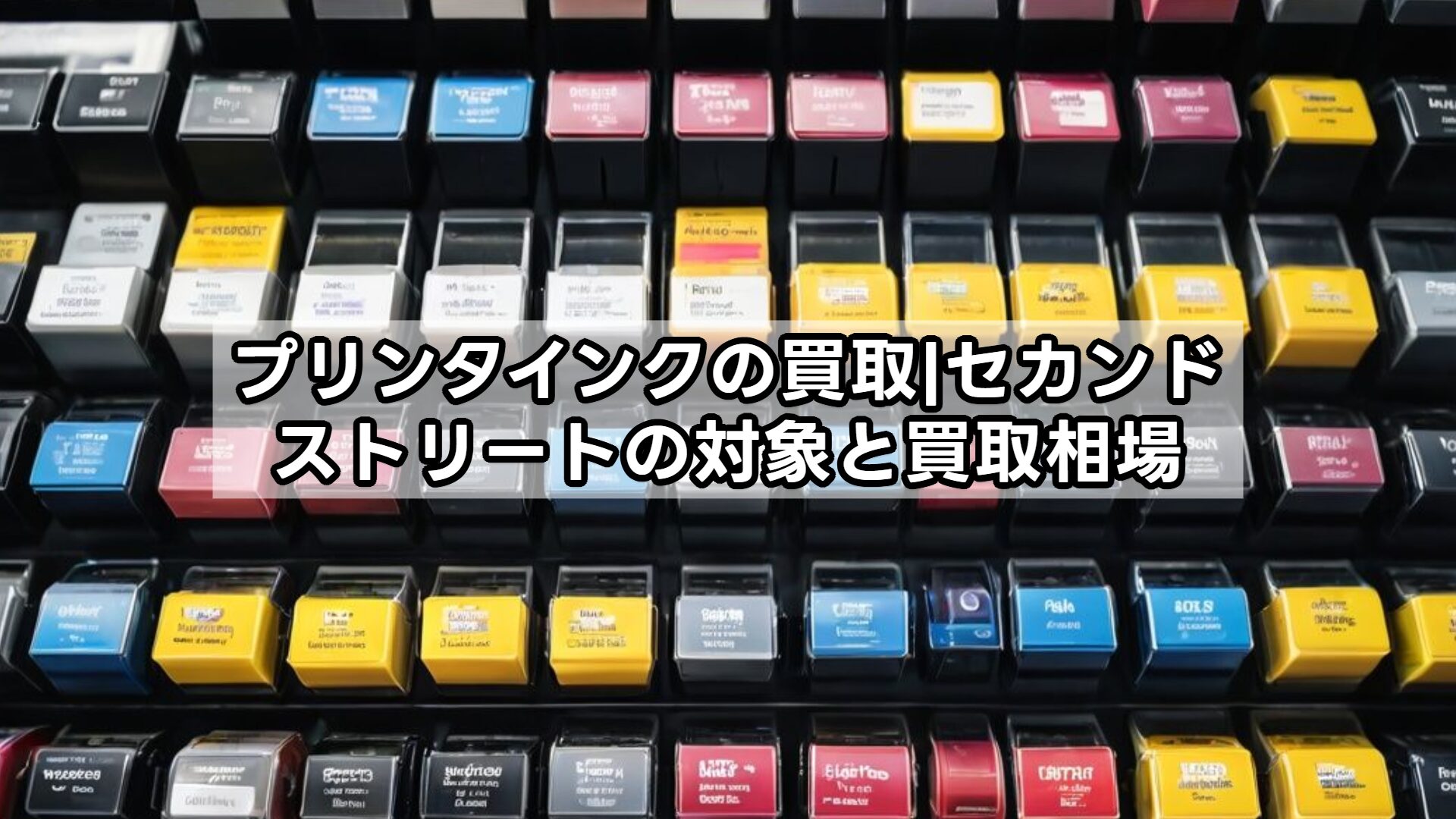 プリンタインクの買取|セカンドストリートの対象と買取相場