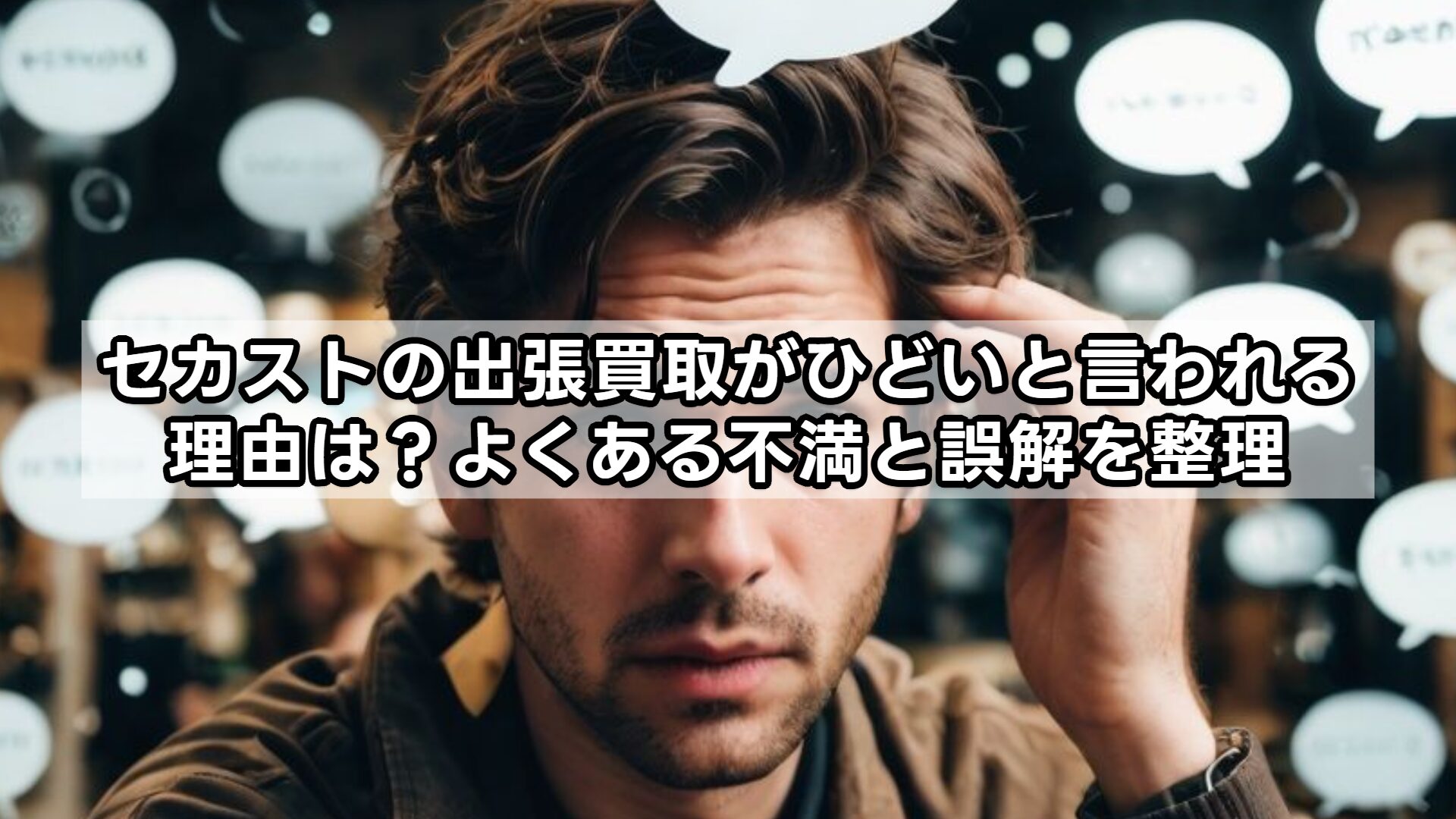 セカストの出張買取がひどいと言われる理由は?よくある不満と誤解を整理
