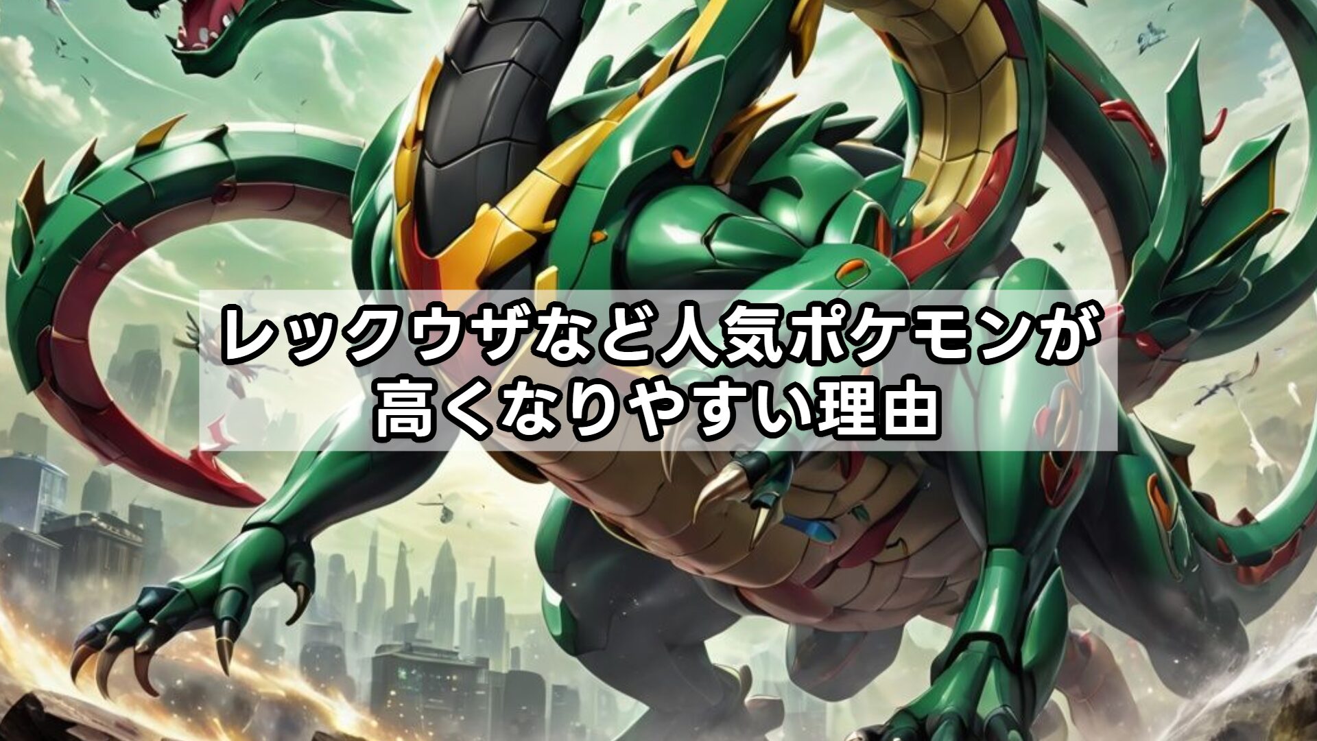 レックウザなど人気ポケモンが高くなりやすい理由