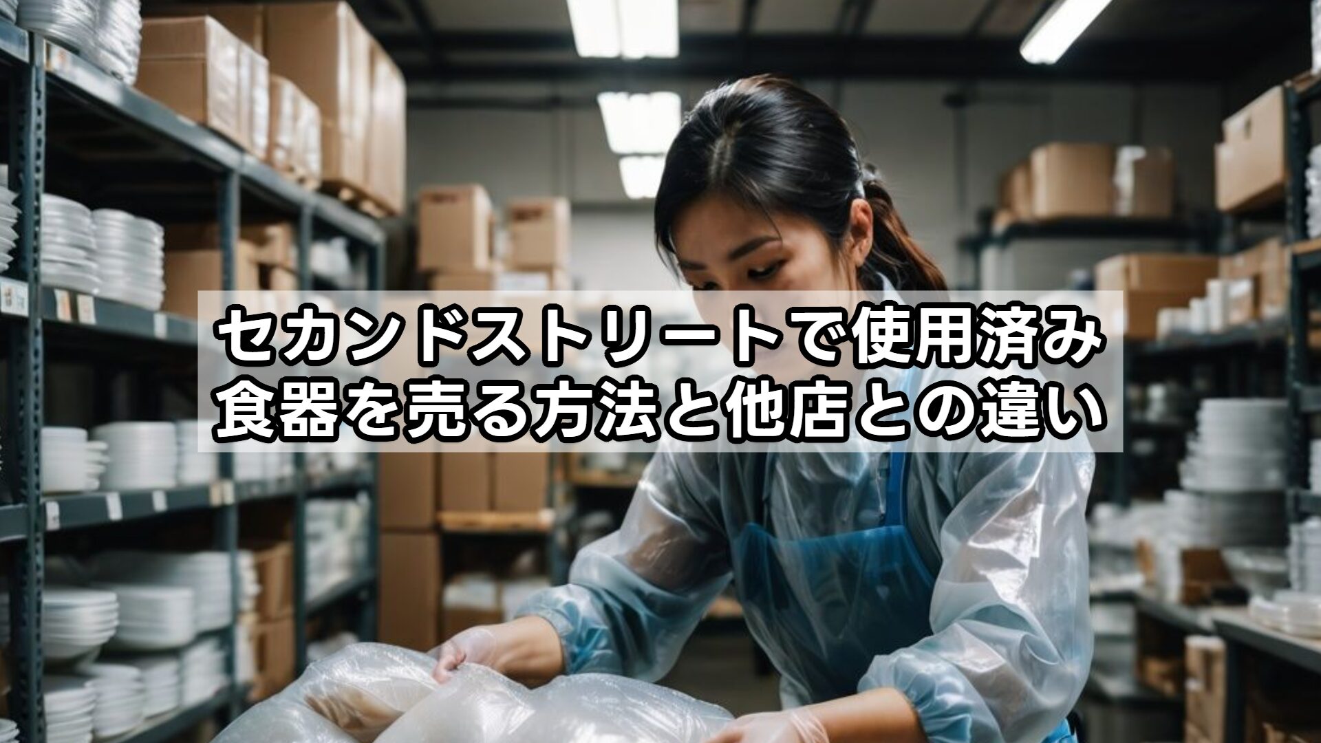 セカンドストリートで使用済み食器を売る方法と他店との違い