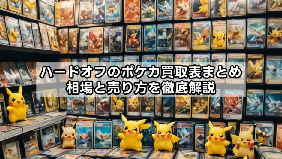 ハードオフのポケカ買取表まとめ｜相場と売り方を徹底解説