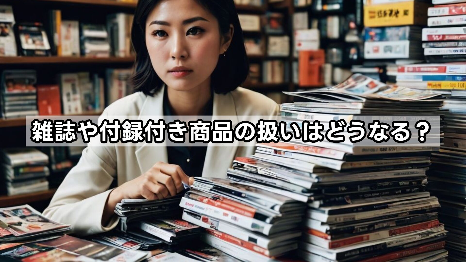 雑誌や付録付き商品の扱いはどうなる？