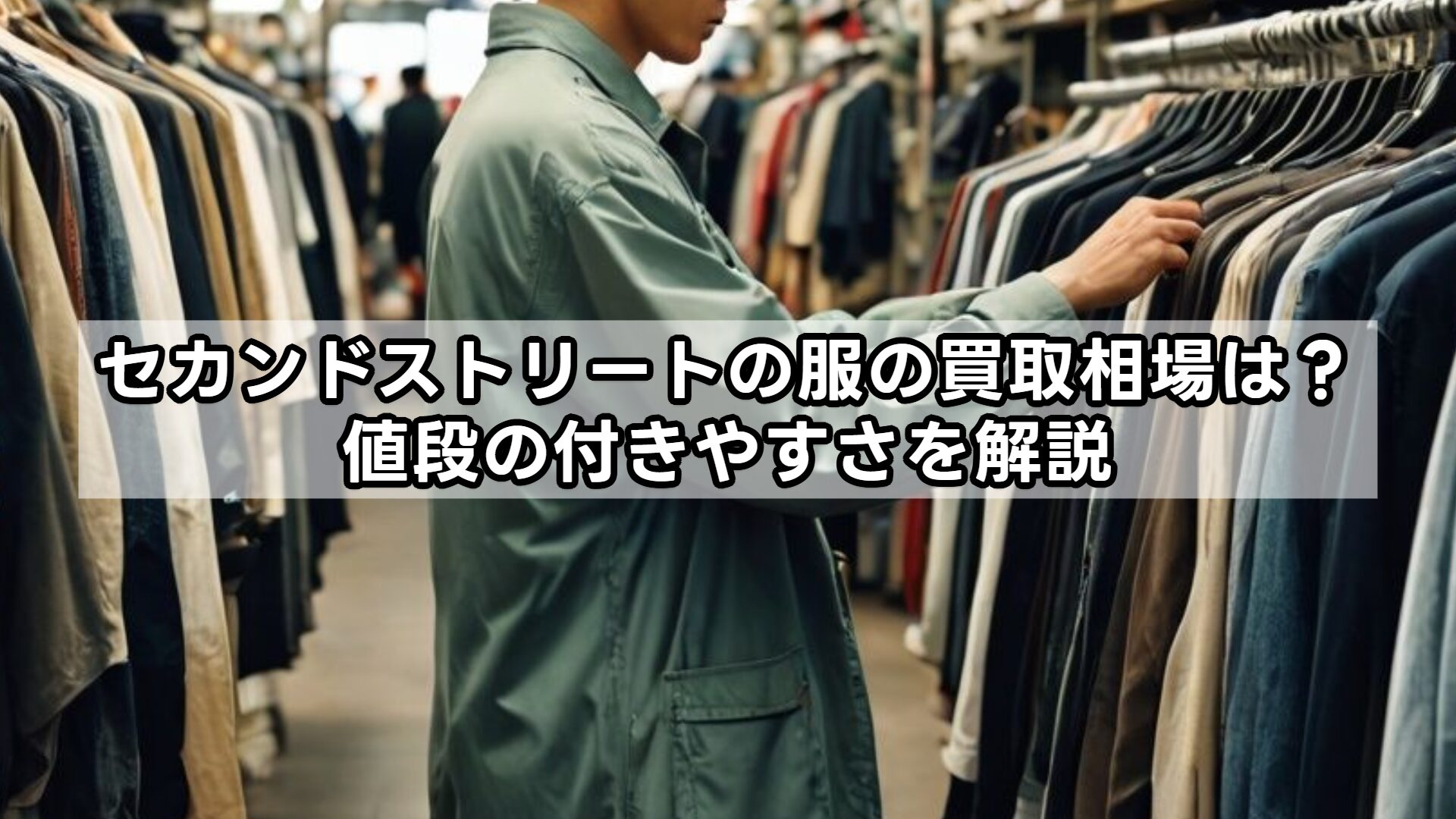 セカンドストリートの服の買取相場は？値段の付きやすさを解説