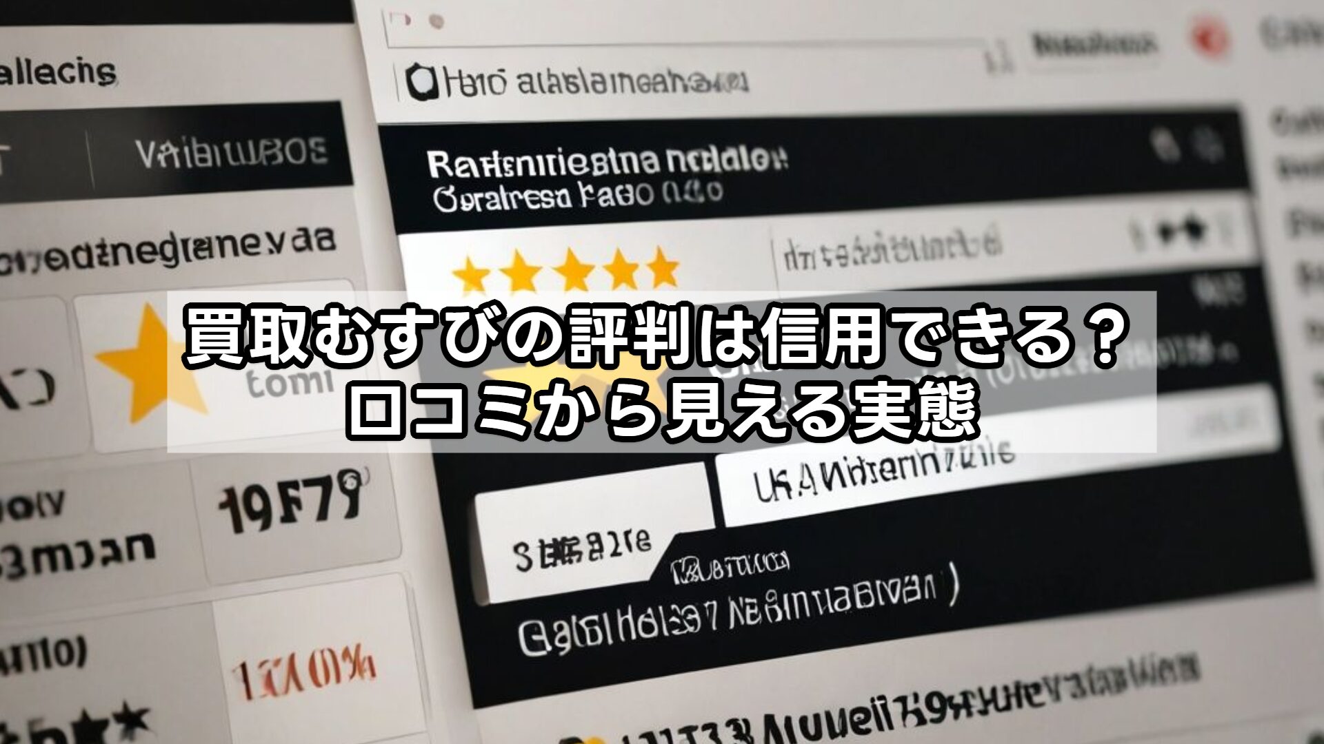 買取むすびの評判は信用できる？口コミから見える実態